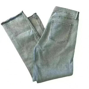 Sam Edelman Womens Linnie Kick Flare Jeans Denim Raw Hem Light Wash Blue Size 30